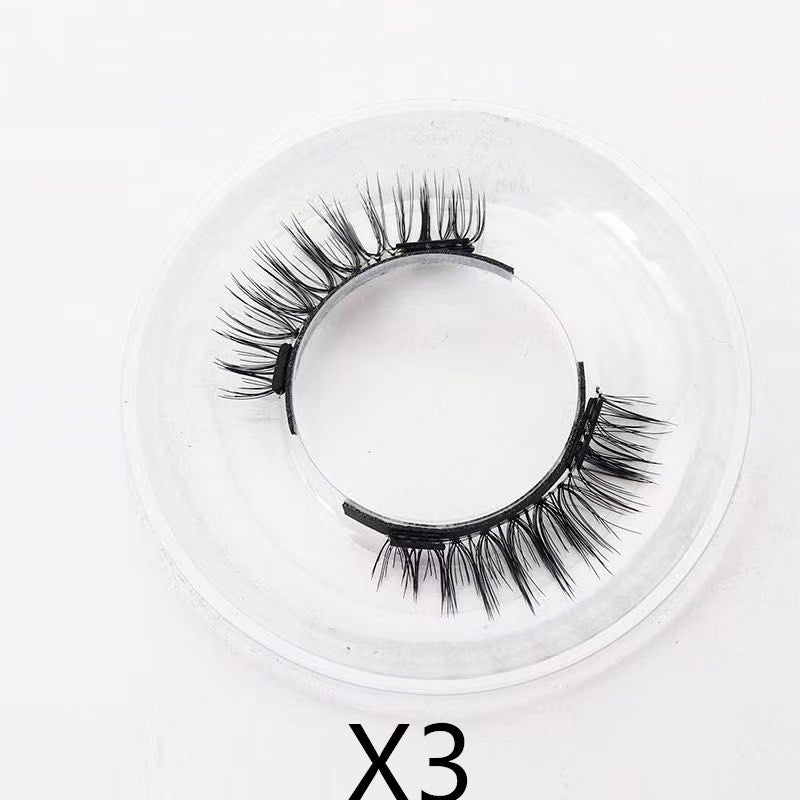 Reusable Magnetic Self-Adhesive Eyelashes No Eyeliner Or Glue Needed False Lashes Stable And Easy To Put On Natural Look And Waterproof Fake Eyelashes